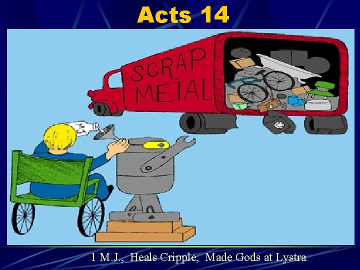 Acts 14 1 M. J. , Heals Cripple, Made Gods at Lystra 