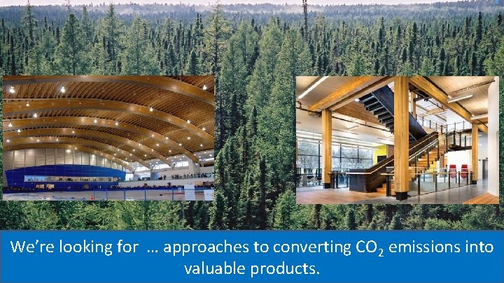 8 We’re looking for … approaches to converting CO 2 emissions into valuable products.