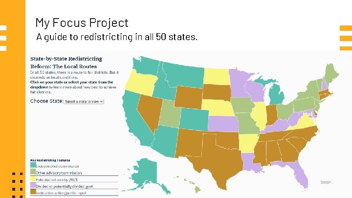 My Focus Project A guide to redistricting in all 50 states. 3 