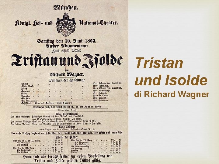 Tristan und Isolde di Richard Wagner 
