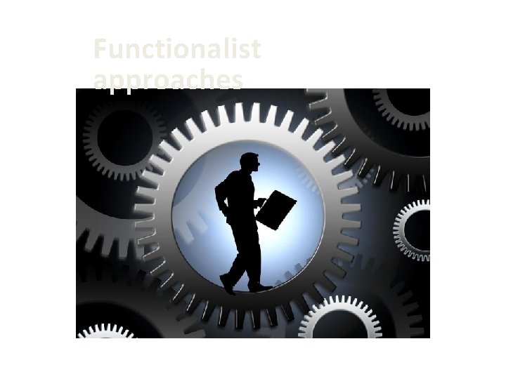 Functionalist approaches 