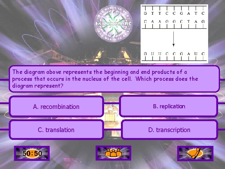 The diagram above represents the beginning and end products of a process that occurs