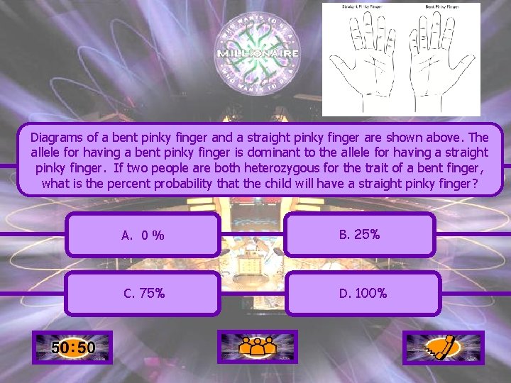 Diagrams of a bent pinky finger and a straight pinky finger are shown above.