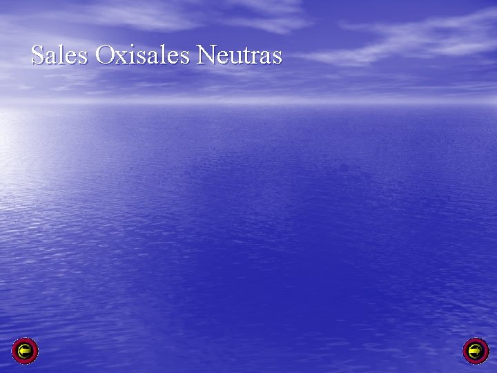 Sales Oxisales Neutras 