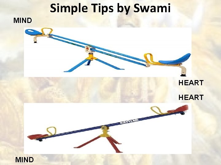 Simple Tips by Swami MIND HEART MIND 
