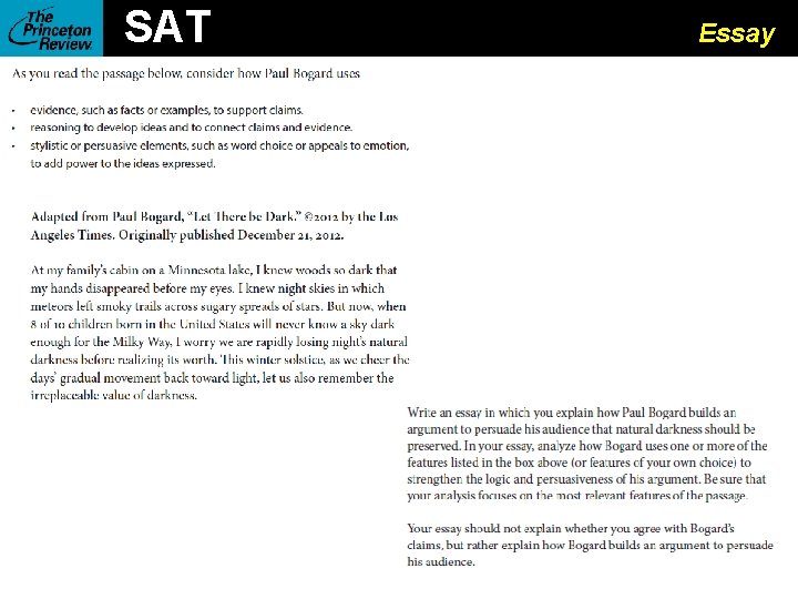 SAT Essay 