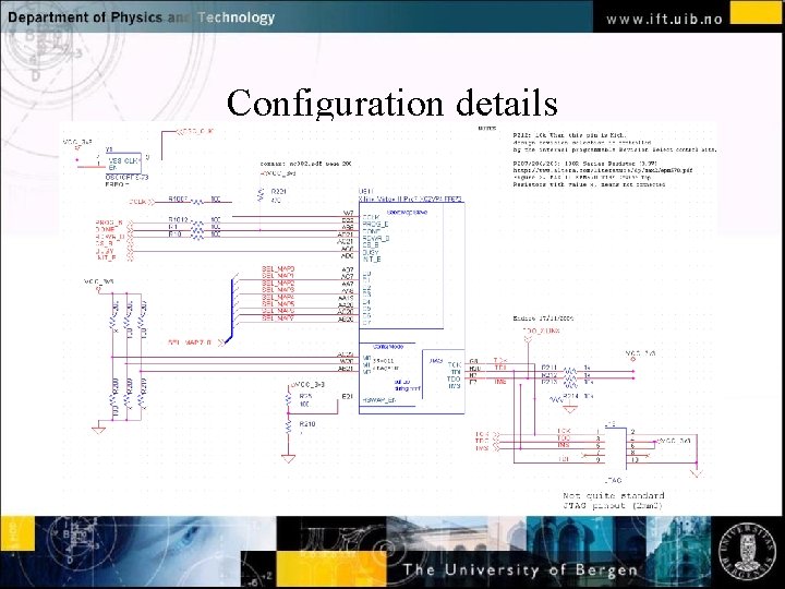 Configuration details Normal text - click to edit 