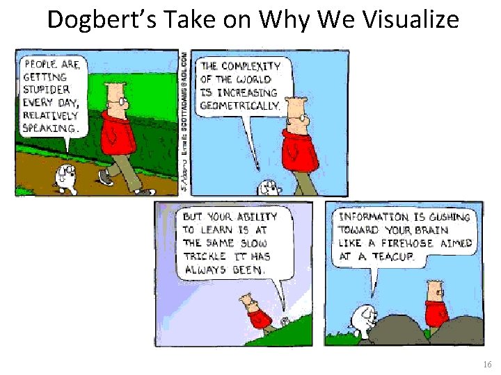 Dogbert’s Take on Why We Visualize 16 