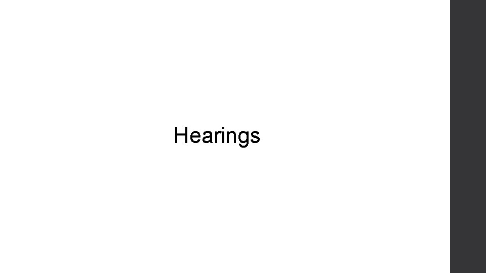 Hearings 