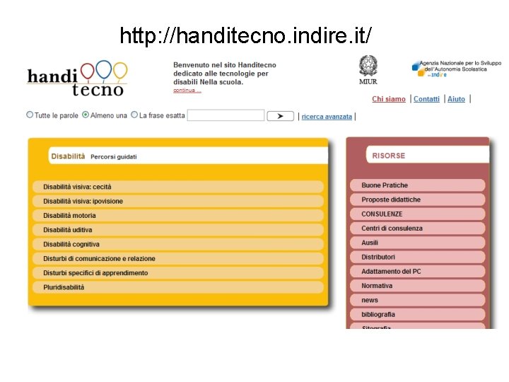 http: //handitecno. indire. it/ 