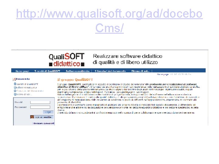 http: //www. qualisoft. org/ad/docebo Cms/ 