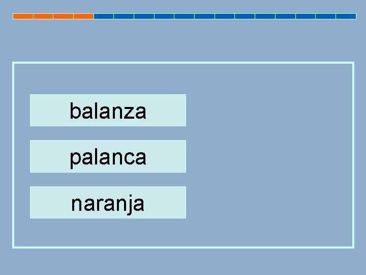 balanza palanca naranja 