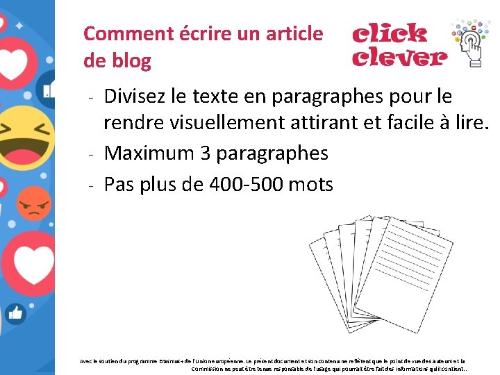 Comment écrire un article de blog Divisez le texte en paragraphes pour le rendre