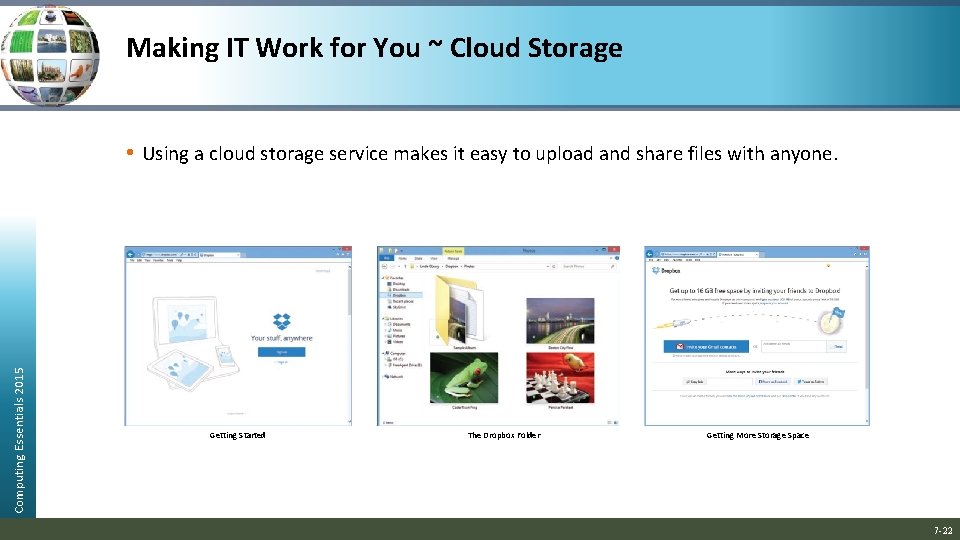 Making IT Work for You ~ Cloud Storage Computing Essentials 2015 • Using a