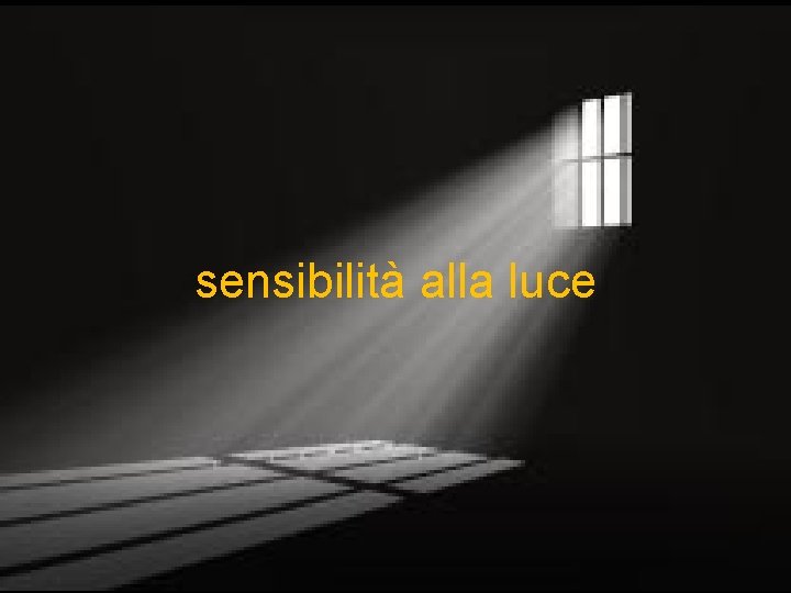 sensibilità alla luce 