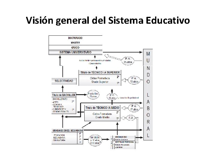 Visión general del Sistema Educativo 
