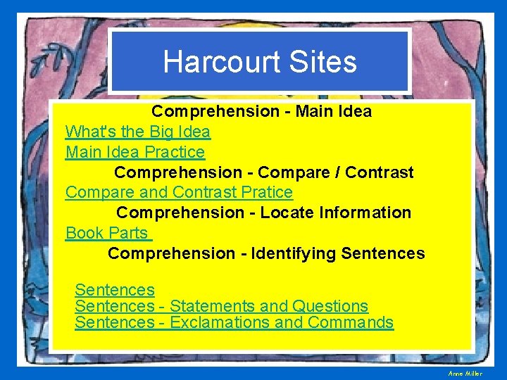 Harcourt Sites Comprehension - Main Idea What's the Big Idea Main Idea Practice Comprehension