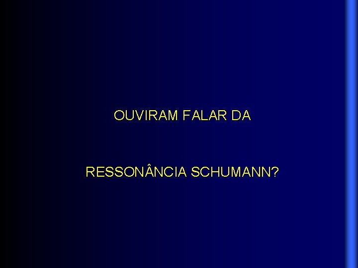 OUVIRAM FALAR DA RESSON NCIA SCHUMANN? 