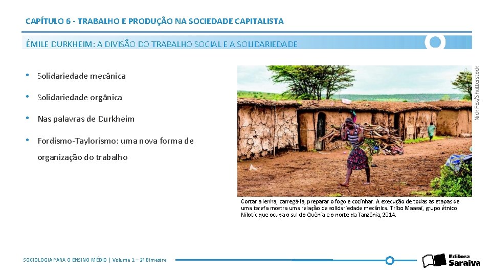 CAPÍTULO 6 - TRABALHO E PRODUÇÃO NA SOCIEDADE CAPITALISTA Nick Fox/Shutterstock ÉMILE DURKHEIM: A