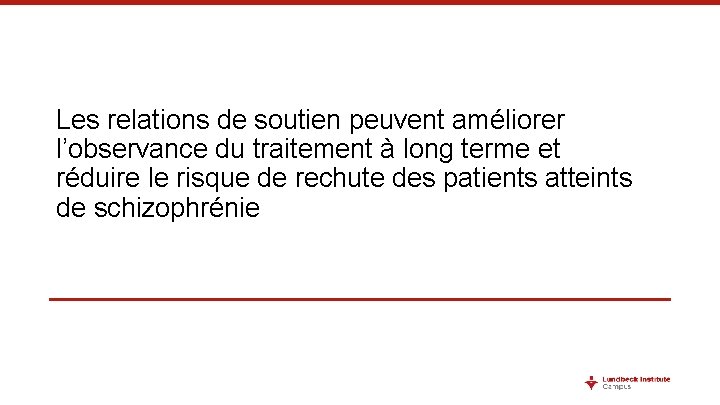 Les relations de soutien peuvent améliorer l’observance du traitement à long terme et réduire