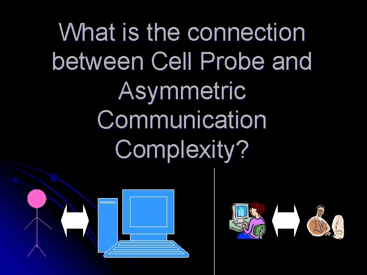 What is the connection between Cell Probe and Asymmetric Communication Complexity? 