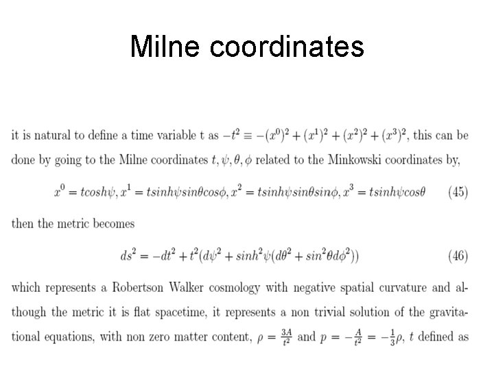 Milne coordinates 