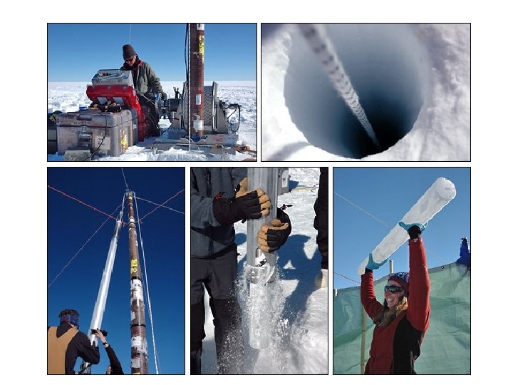 Steps in taking an ice core 