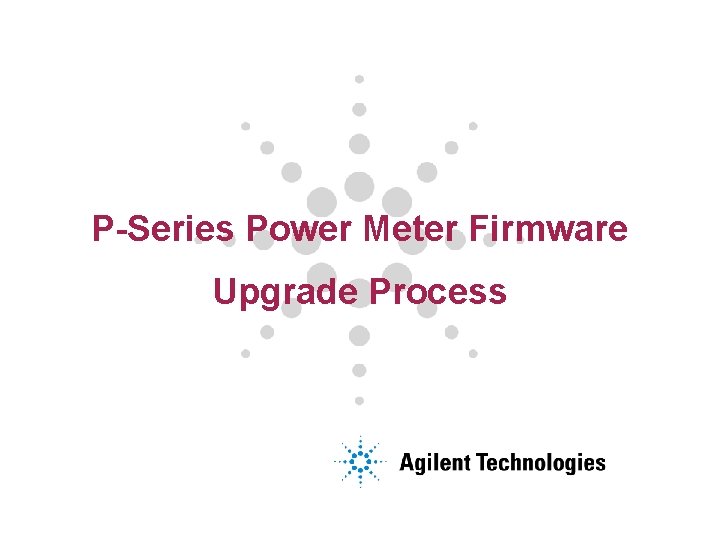 P-Series Power Meter Firmware Upgrade Process 