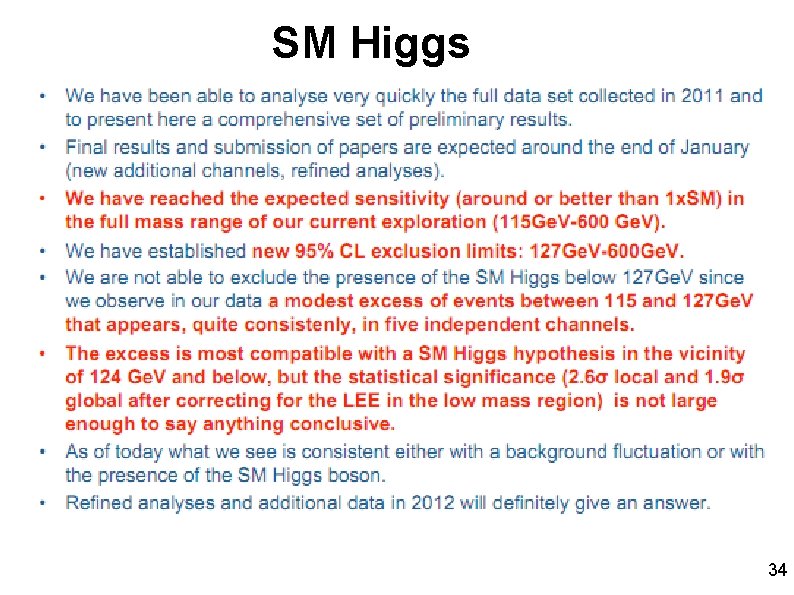 SM Higgs 34 
