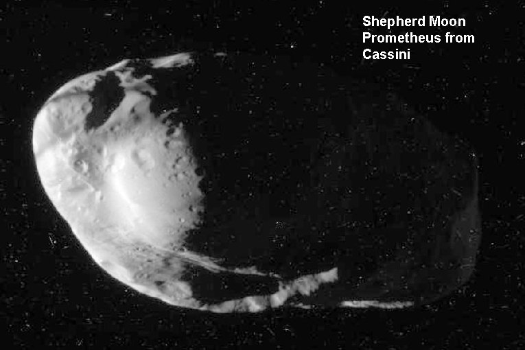 Shepherd Moon Prometheus from Cassini 