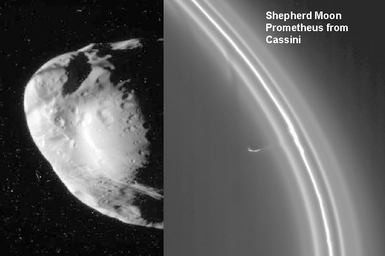 Shepherd Moon Prometheus from Cassini 