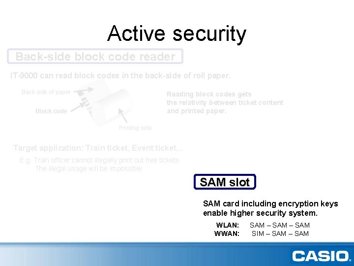 Active security Back-side block code reader IT-9000 can read block codes in the back-side