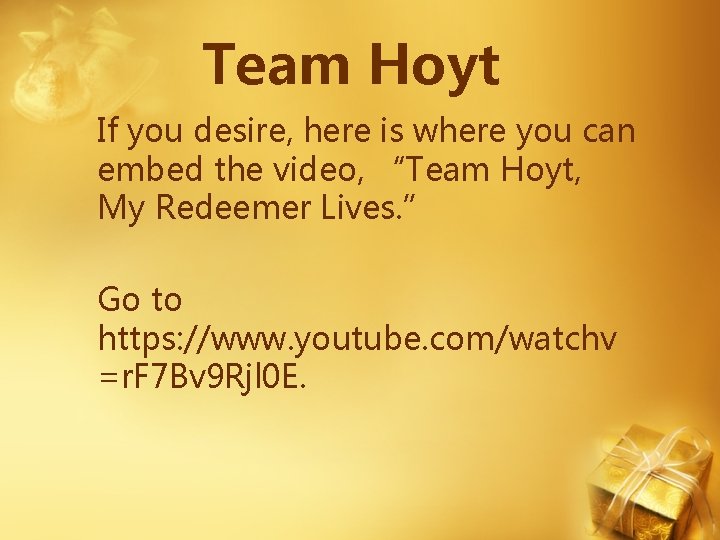 Team Hoyt If you desire, here is where you can embed the video, “Team Team Hoyt If you desire, here is where you can embed the video, “Team