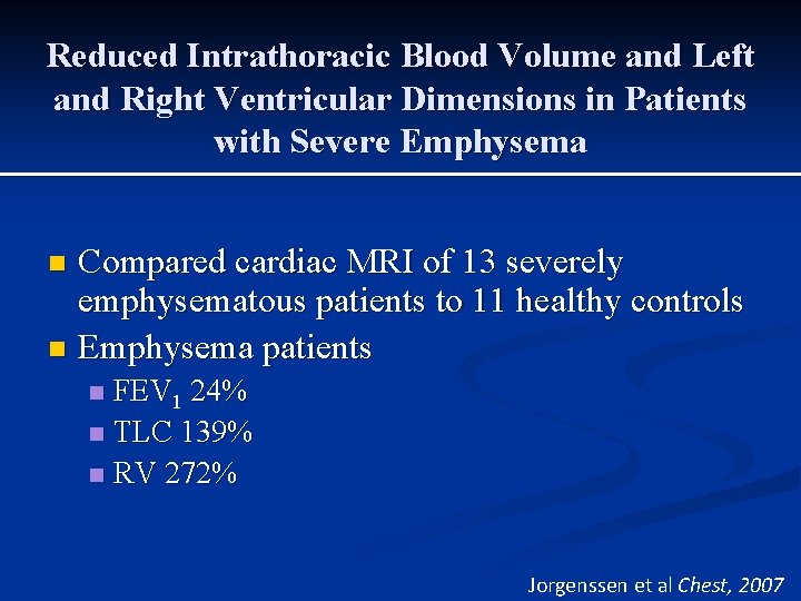 Reduced Intrathoracic Blood Volume and Left and Right Ventricular Dimensions in Patients with Severe Reduced Intrathoracic Blood Volume and Left and Right Ventricular Dimensions in Patients with Severe