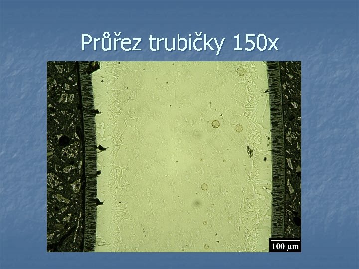 Průřez trubičky 150 x 