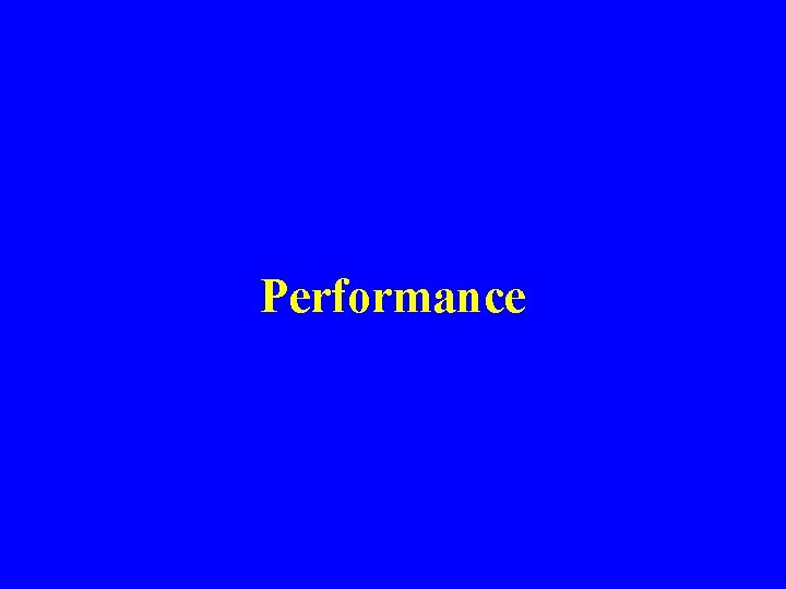 Performance 