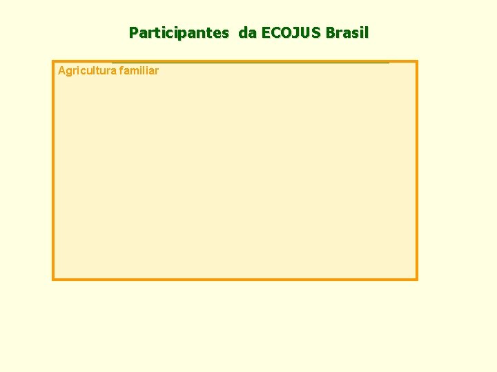 Participantes da ECOJUS Brasil Agricultura familiar 