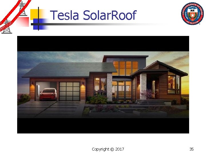 Tesla Solar. Roof Copyright © 2017 35 