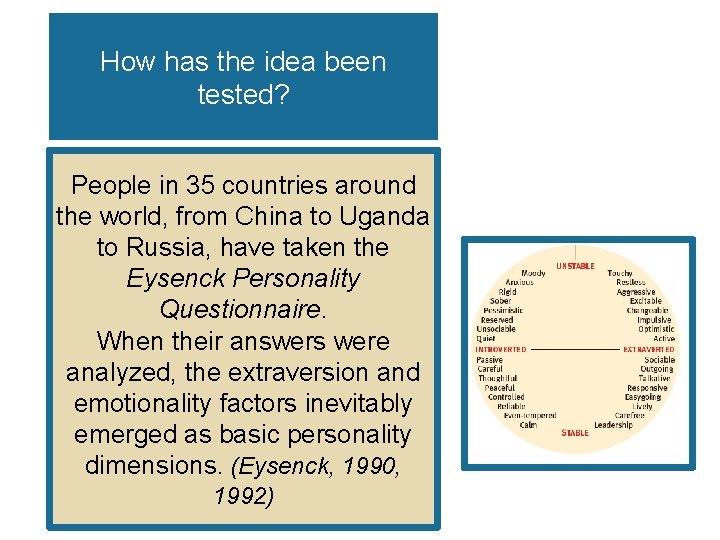 How has the idea been tested? People in 35 countries around the world, from How has the idea been tested? People in 35 countries around the world, from