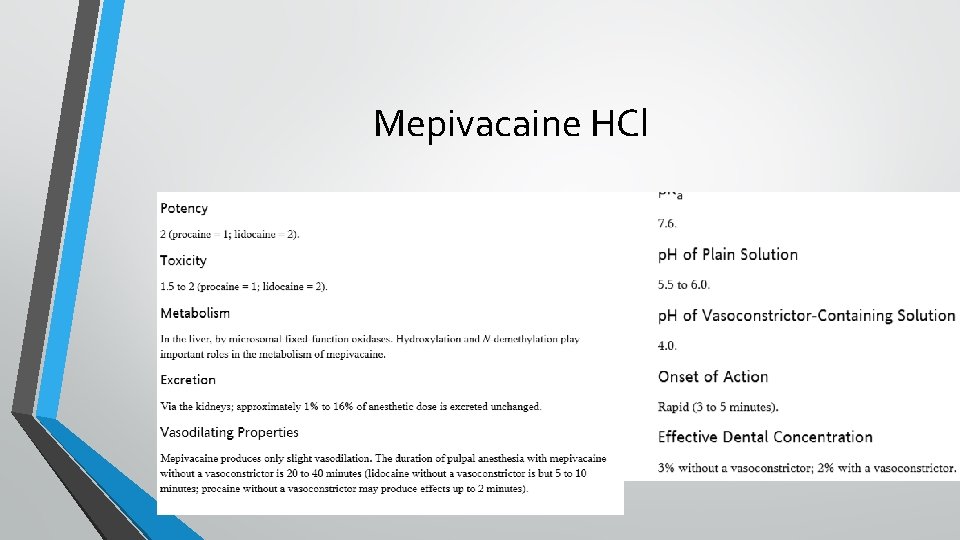 Mepivacaine HCl 