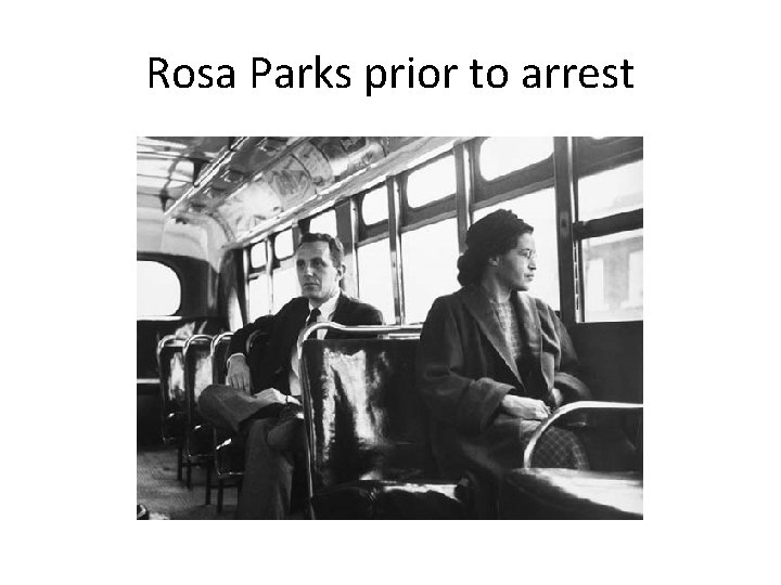 Rosa Parks prior to arrest 