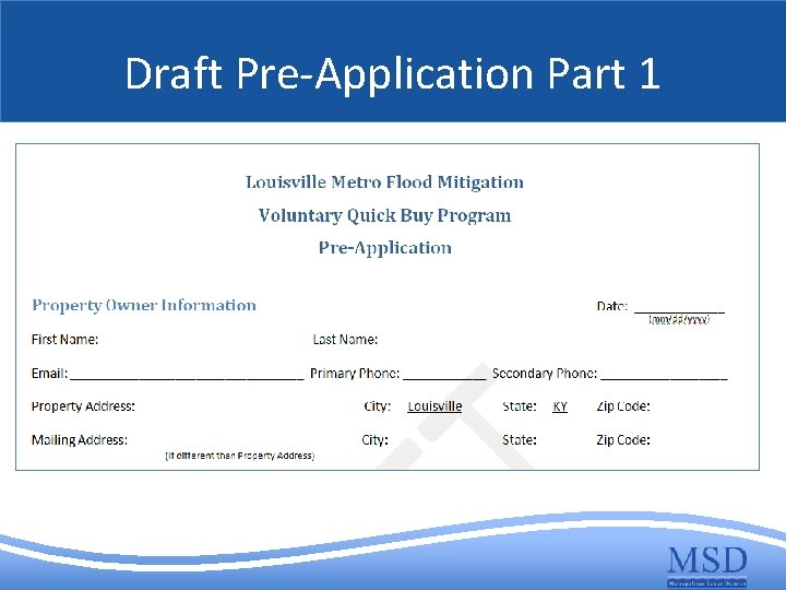 Draft Pre-Application Part 1 