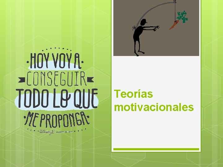 Teorías motivacionales 