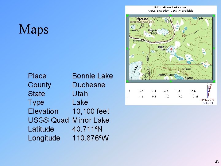 Maps Place County State Type Elevation USGS Quad Latitude Longitude Bonnie Lake Duchesne Utah Maps Place County State Type Elevation USGS Quad Latitude Longitude Bonnie Lake Duchesne Utah