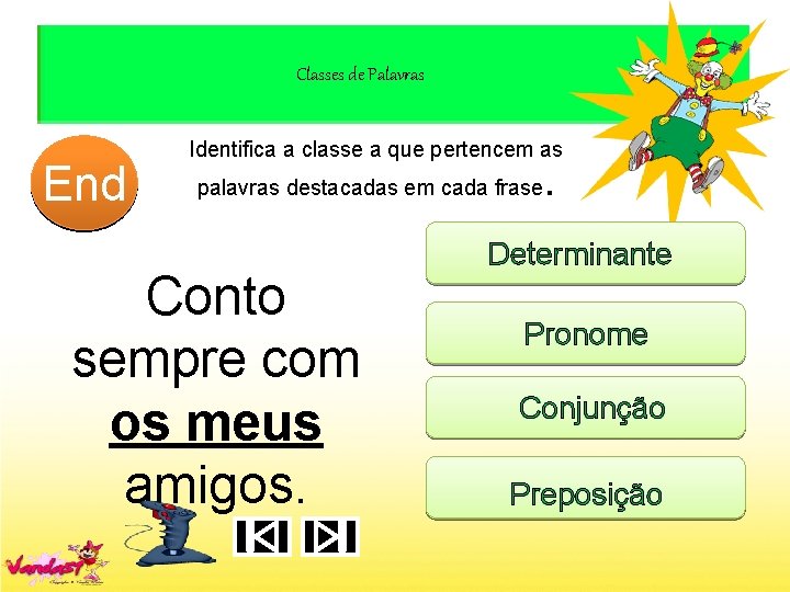 Classes de Palavras End 10 1 2 3 4 5 6 7 8 9