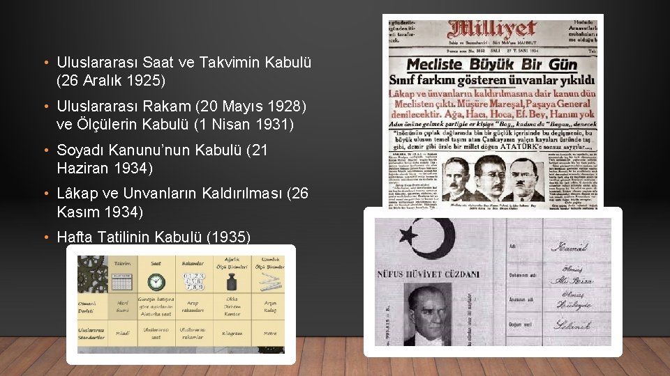  • Uluslararası Saat ve Takvimin Kabulü (26 Aralık 1925) • Uluslararası Rakam (20