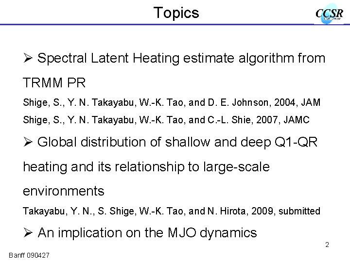 Shallow And Deep Modes Of Tropical Precipitation Heating