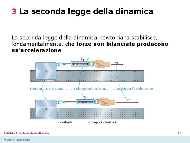 3 La seconda legge della dinamica newtoniana stabilisce, fondamentalmente, che forze non bilanciate producono 3 La seconda legge della dinamica newtoniana stabilisce, fondamentalmente, che forze non bilanciate producono