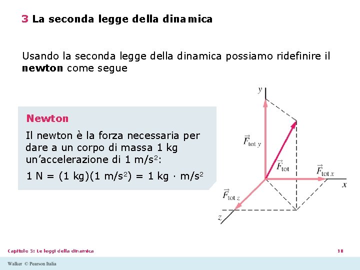 3 La seconda legge della dinamica Usando la seconda legge della dinamica possiamo ridefinire 3 La seconda legge della dinamica Usando la seconda legge della dinamica possiamo ridefinire