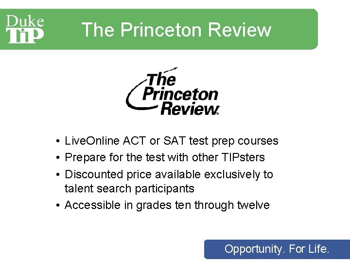 The Princeton Review • Live. Online ACT or SAT test prep courses • Prepare